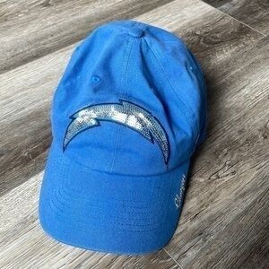 NFL hat women’s blue silver chargers San Diego